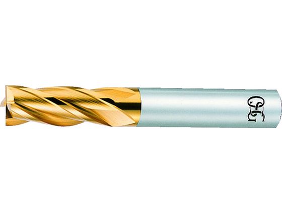 OSG/ハイススクエアエンドミル TiNコート多刃ショート 刃径2.5mm シャンク径6 オーエスジー 6320031