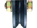 鉄重量戸車 車のみ 105mm V JHP-1055 ヨコヅナ 8496404
