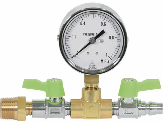 Asada/圧力計ユニット1.0MPa エアーテストコンプレッサ用 FA035 8509553