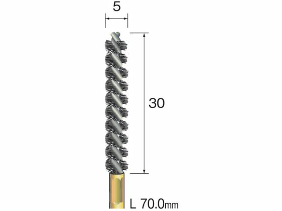 Minimo/スパイラルホールブラシ ナイロン Φ5 FD2109 8530414