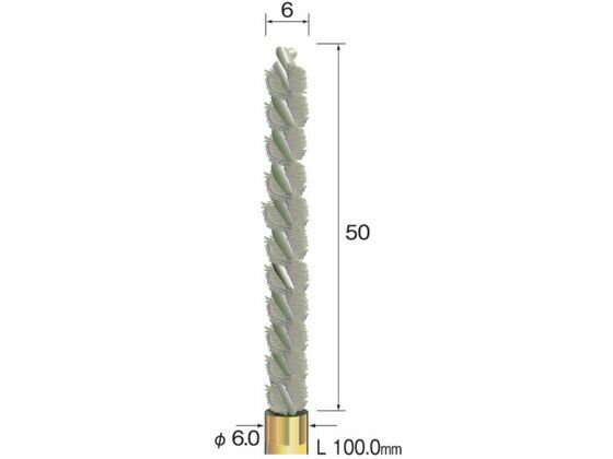 Minimo/スパイラルホールブラシ ナイロン Φ6 FD2110 8530415