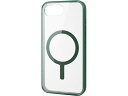 iPhone16e ケース ハイブリッド グリーン エレコム PM-A25SMAG03GN