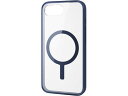 iPhone16e ケース ハイブリッド ネイビー エレコム PM-A25SMAG03NV