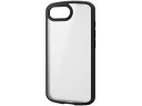 iPhone16e耐衝撃ケース マット ブラック エレコム PM-A25STSLFCSBK