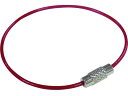 ビニコートキーワイヤー 赤 160mm 1PK=1個入り P-1754 ニッサチェイン 2242048