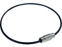 ビニコートキーワイヤー 黒 160mm 1PK=1個入り P-1755 ニッサチェイン 2242065