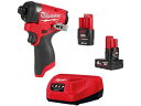 milwaukee/M12 FUELインパクトドライバー6.0AH&3.0AHキット M12 5214425