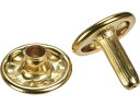 TRUSCO/特大カシメ スチール 真鍮メッキ 13mm 20組入 ブリスターパック トラスコ中山 3630593