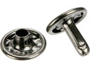 TRUSCO/特大カシメ スチール 黒ニッケルメッキ 13mm 20組入 ブリスターパ トラスコ中山 3630603