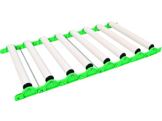 カーブも段差も使える連結式ローラーコンベア ROLLCONV サンコー 1620054