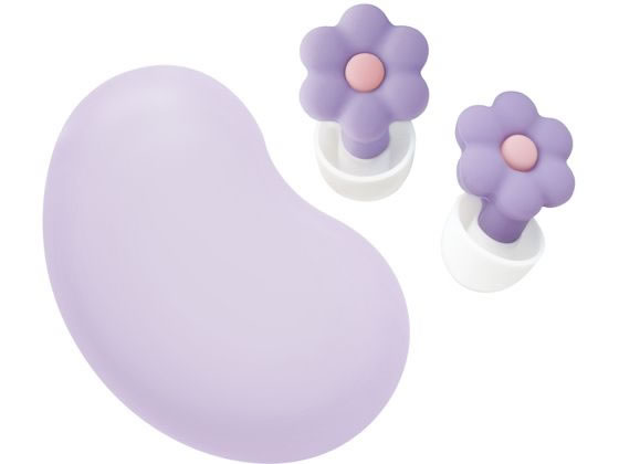 集中耳栓 シリコンタイプ ケース付 お花バイオレット ソニック SP-2022-V