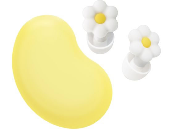 集中耳栓 シリコンタイプ ケース付 お花 ホワイト ソニック SP-2022-W