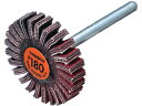 TRUSCO/セラミックフラップホイール 軸径3mm #180 外径20×幅5×軸 トラスコ中山 5882118