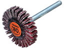 TRUSCO/セラミックフラップホイール 軸径3mm #80 外径20×幅5×軸 トラスコ中山 5880626