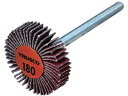 TRUSCO/セラミックフラップホイール 軸径3mm #180 外径25×幅5×軸 トラスコ中山 5880621