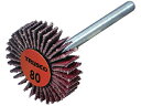 TRUSCO/セラミックフラップホイール 軸径3mm #80 外径25×幅5×軸 トラスコ中山 5880622