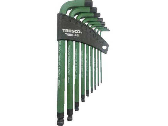 TRUSCO/カラーボールポイント六角棒レンチセット 9本組 TGBR-9S トラスコ中山 2179004