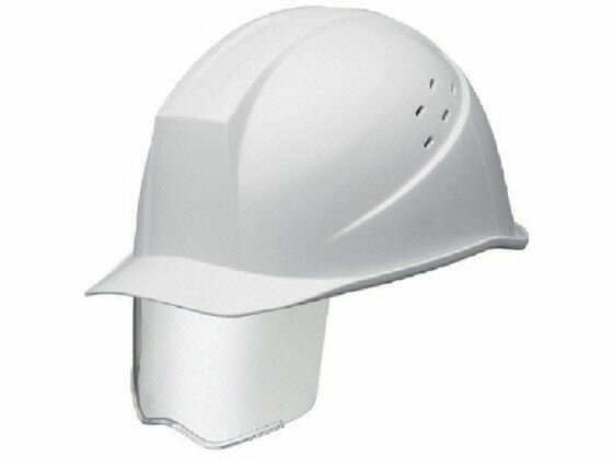 スライダー面付ヘルメット通気孔型 ホワイト ミドリ安全 8111217