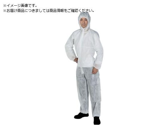 TRUSCO/不織布使い捨て保護服 つなぎフード付きタイプ トラスコ中山 2402223