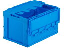 折りたたみコンテナ 50リットル フタ付き サンワサプライ CNT-CV50BL