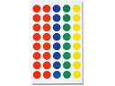 タックラベル φ14 No.650 4色アソート 280枚 ヘイコー 007062138