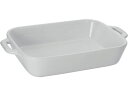 ストウブ セラミック レクタンギュラーディッシュ 27×20cm ホワイト Zwilling 0547721