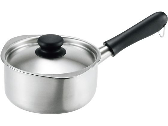 柳宗理 18-8 ミルクパン 蓋付 つや消し 16cm 佐藤商事 2304400