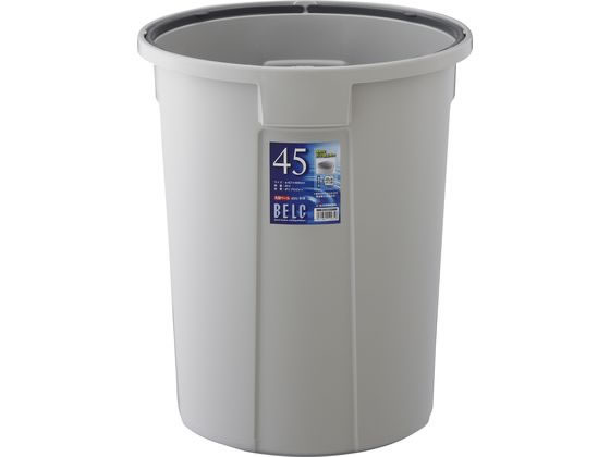 新ベルク 丸型ポリペール グレー 70N 本体 PP製 リス 4677210