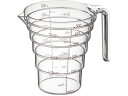 段々計量カップ 500mL クリア 山崎実業 2698