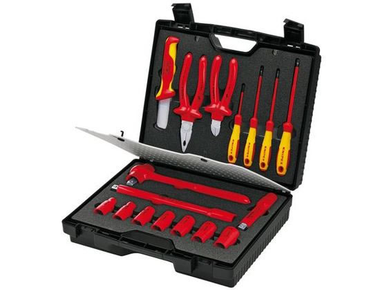 絶縁工具セット 17個組 エスコ EA640XB-2