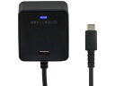 雷サージ付 TypeC直結式充電器 PD20W 2m Cポート 朝日電器 CHCR-SPC20BK