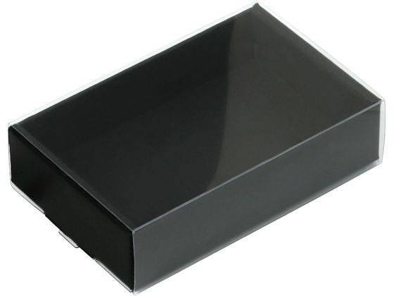 透明スリーブ付 カラーボックス M ブラック 30枚入 タカ印 50-160