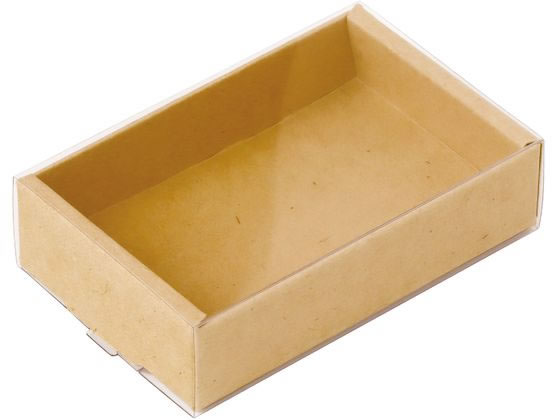 透明スリーブ付 カラーボックス M クラフト 30枚入 タカ印 50-161