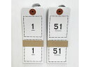 連番荷札 白 No.1~No.100 今村紙工 RN-10