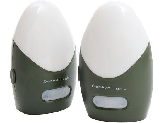 どこでもセンサーLEDライト 2個組 ヒラカワ QT-308