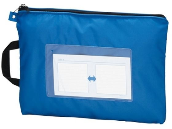 メールバッグ ブルー B4判 CR-ME05-BL クラウン 61-9300-92