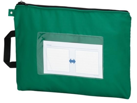 メールバッグ グリーン B4判 CR-ME05-G クラウン 61-9300-93