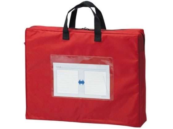 メールバッグ レッド B4判マチ付 CR-ME55-R クラウン 61-9301-05