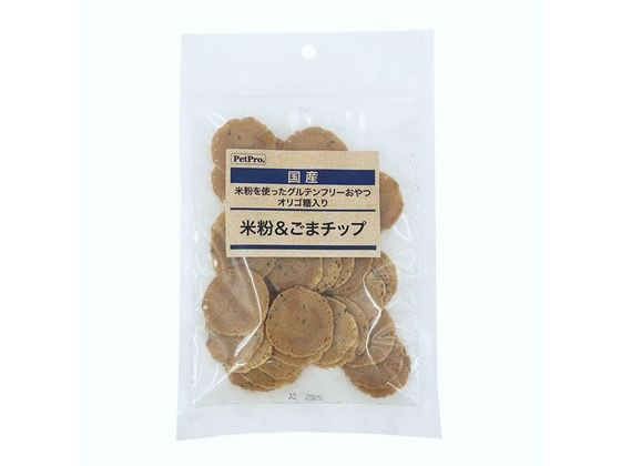 国産おやつ 米粉&ごまチップ 45g ペットプロジャパン