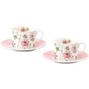 ローラ アシュレイ ワイルドメドウ ペアカップ&ソーサーセット LA90-1