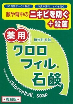 クロロフィル石鹸　復刻版 【 黒龍堂 】 【 洗顔・クレンジング 】