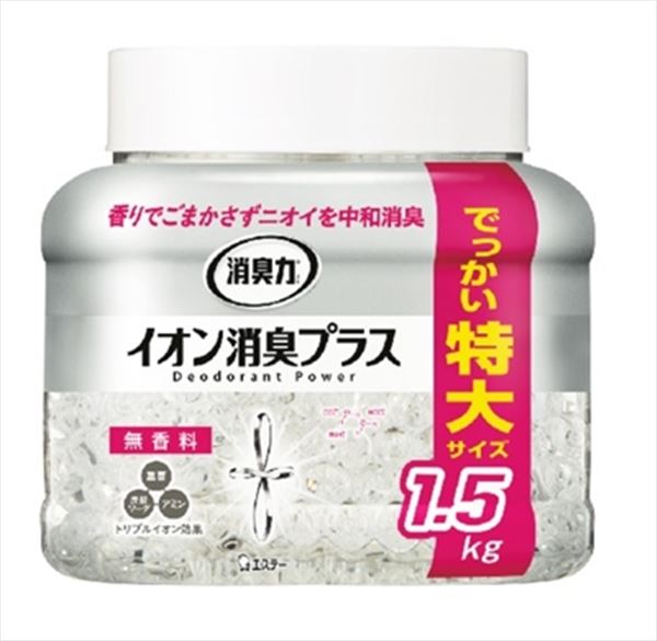 消臭力クリアビーズ　イオン消臭プラス　特大　本体　無香料 【 エステー 】 【 芳香剤・部屋用 】のサムネイル