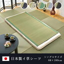 純国産 い草のシーツ(寝ござ) 『白水』 アイボリー シングル約88×180cm(熊本県八代産イ草使用)
