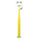 マスコットキャップ歯ブラシ 吸盤付 ネコ 1本入