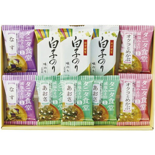 タニタ食堂監修減塩みそ汁・白子のり詰合せ ST-25 タニタ食堂監修減塩みそ汁・白子のり詰合せ ST-25