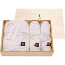 今治小町 白無垢2 深木箱入りタオルセット TIK8004204