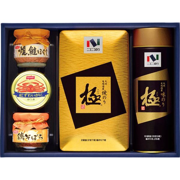 ニコニコのり 海苔・カニ缶・瓶詰め詰合せ MB-40R