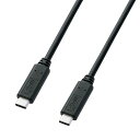 USB3.2 Type C Gen2 PD100W対応ケーブル（ブラック 1m） KU31-CCP510