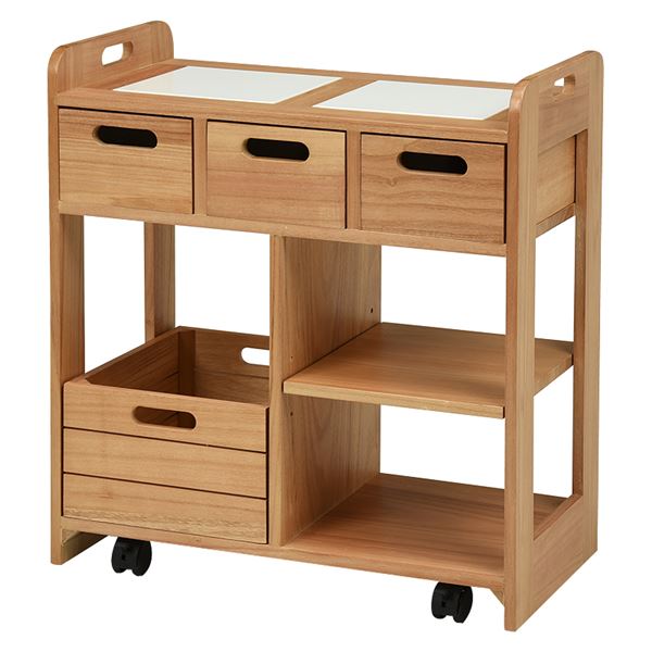 キッチンワゴン　MUD-6410 ナチュラル【MUD-6410NA】