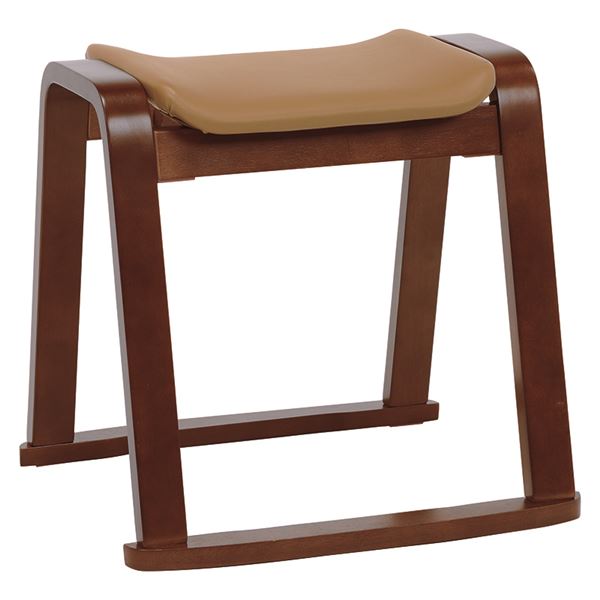 スタッキングスツール VH-7931 ダークブラウン【VH-7931DBR】［入数：2点]